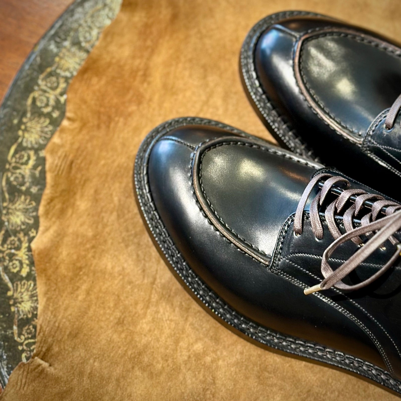 ANCHOR / Shell Cordovan / col,BLACK – The Ruttshoes &Co