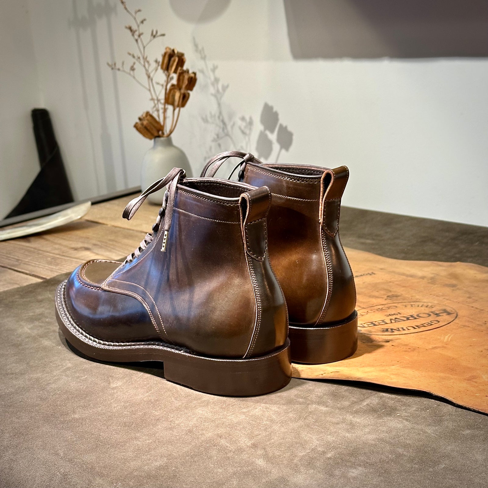 ANCHOR / Shell Cordovan / col,Dark COGNAC – The Ruttshoes &Co.