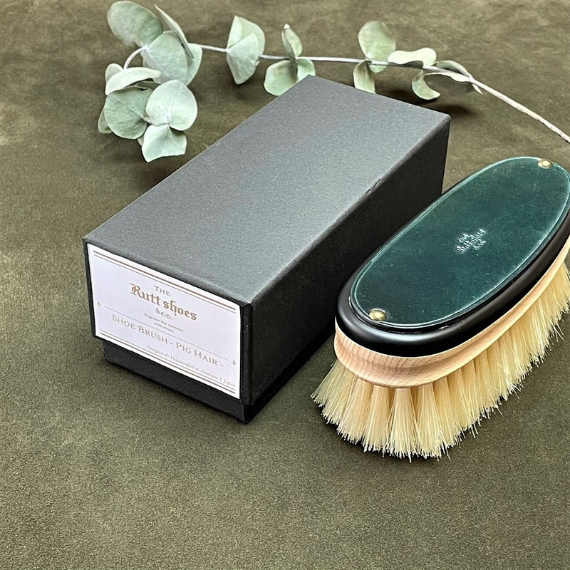 SHOE BRUSH - Pig Hair -  / 豚毛ブラシ【手植え】